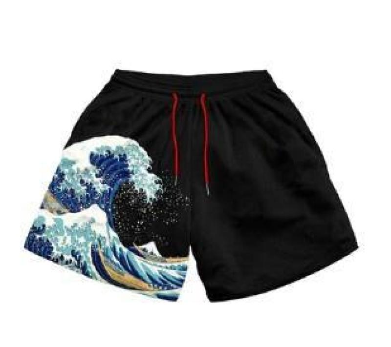 Zenitsu Agatsuma Anime Print Men's Beach Shorts