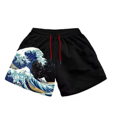 Zenitsu Agatsuma Anime Print Men's Beach Shorts