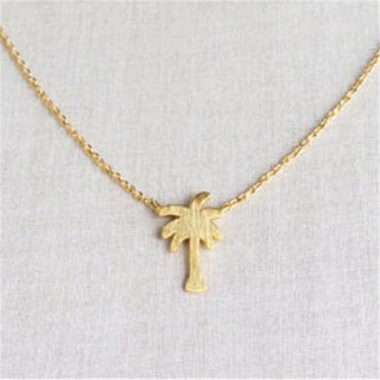 Palm Tree and Coconut Tree Plant Necklace